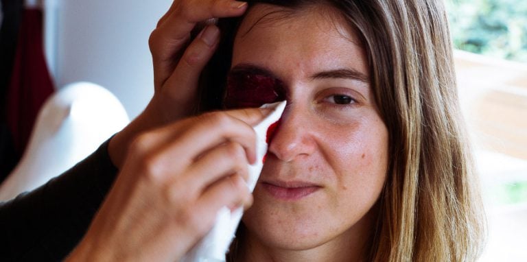 tuto fausse plaie oeil