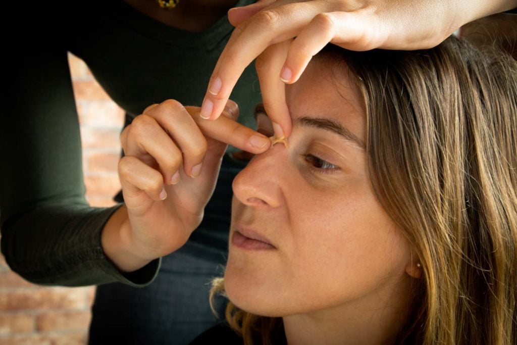 maquillage d'un nez cassé