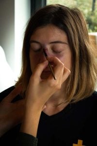 maquillage d'un nez cassé