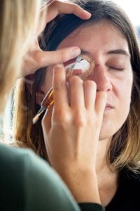 maquillage secourisme en réalisation