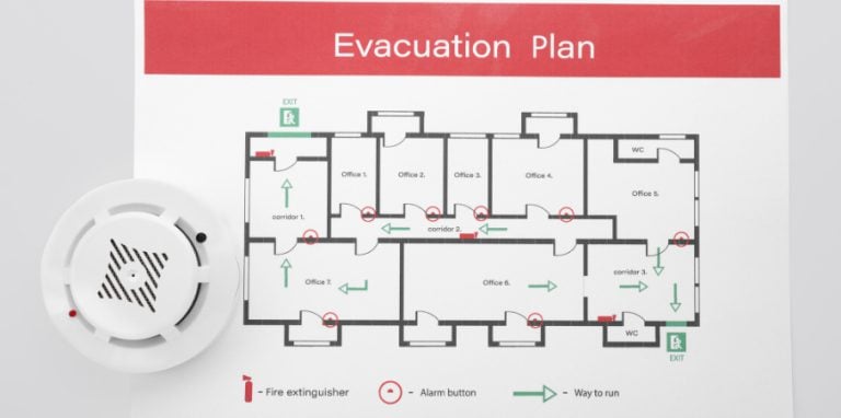 plan d'évacuation en entreprise