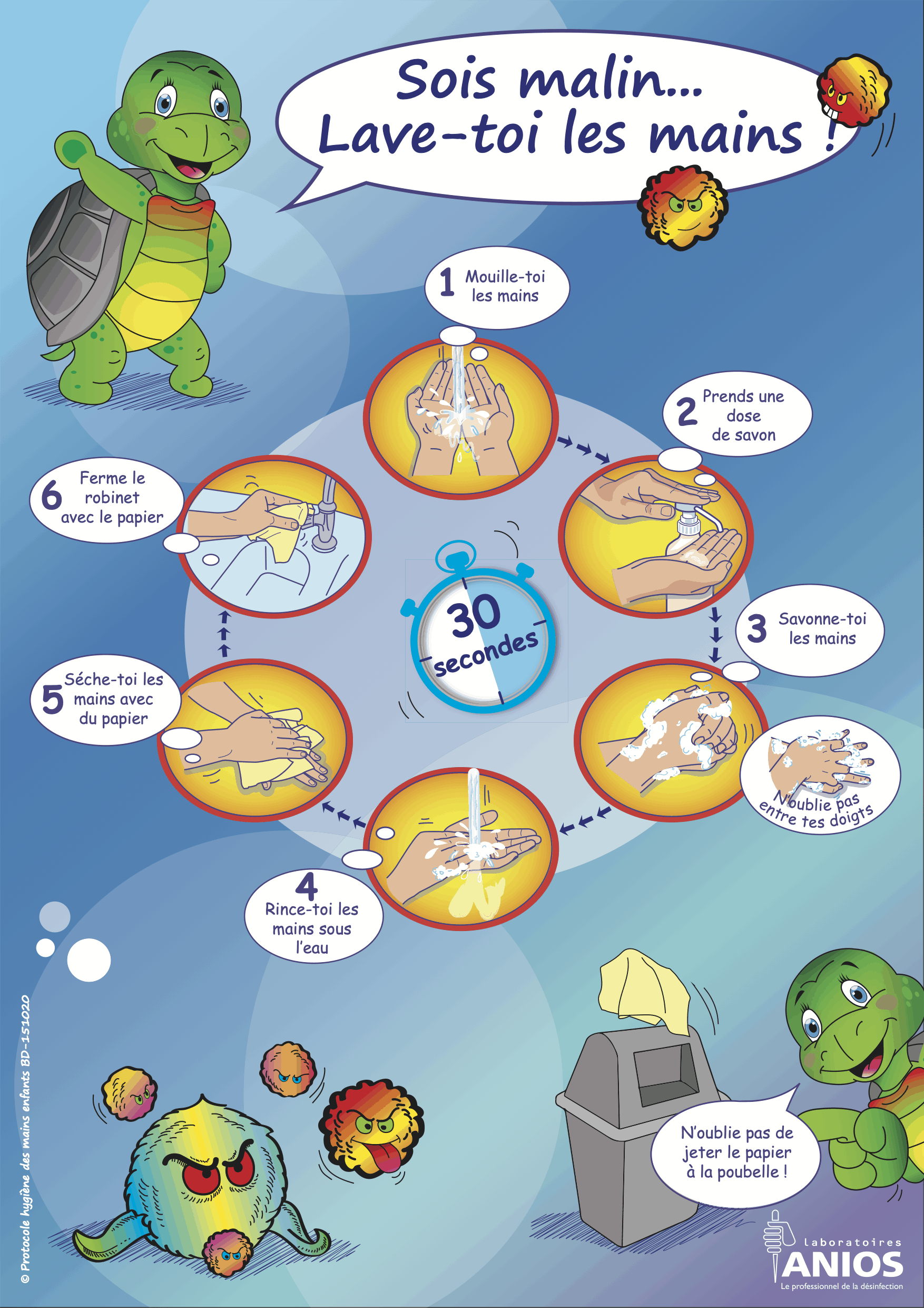 tuto lavage de mains pour enfant