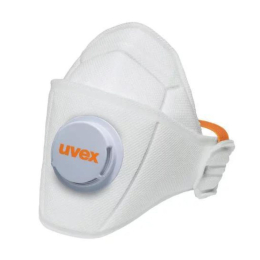Masque respiratoire pliable FFP2 avec soupape Uvex par 15