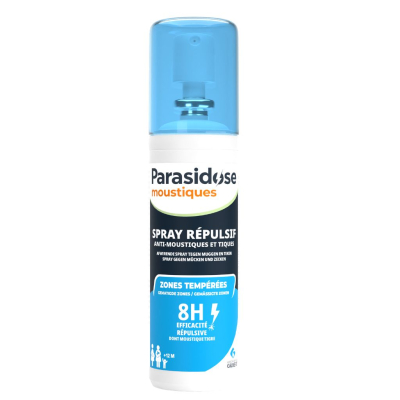 Spray répulsif moustiques et tiques Parasidose 100 ml