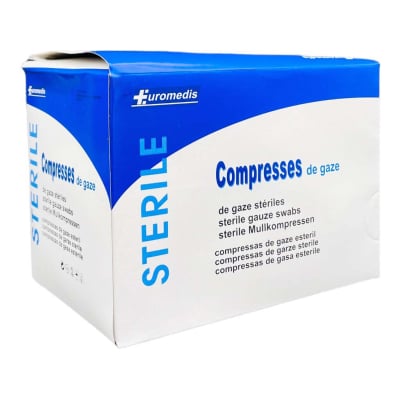 Compresses de gaze stérile (4 po x 4 po) (boite de 100) - FPS