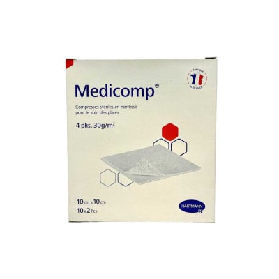 2 compresses non tissé stériles Medicomp®