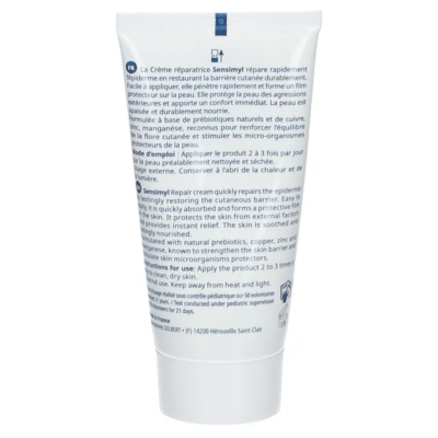 crème tube de dos