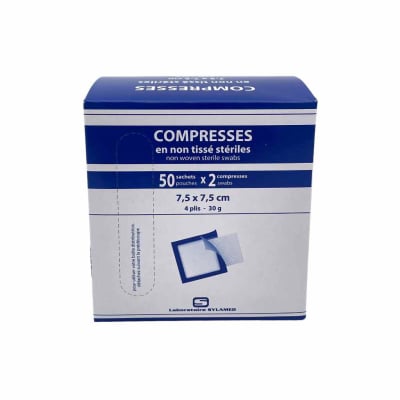 compresses 30 g/m² en boite de 50