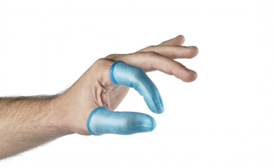 Doigtier bleu