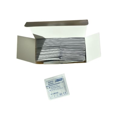 Boite de 100 tampons alcool 70°