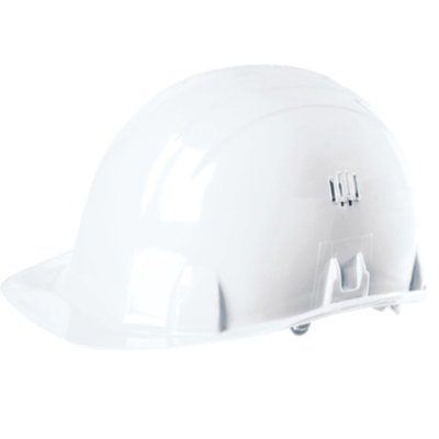 casque de sécurité blanc