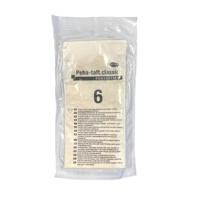 Gants latex sans poudre stérile taille 6