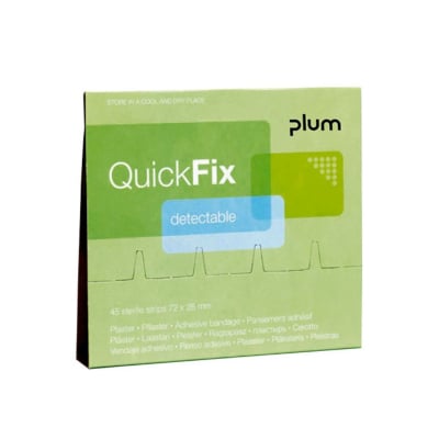 Pansements Plum Quickfix bleus détectables