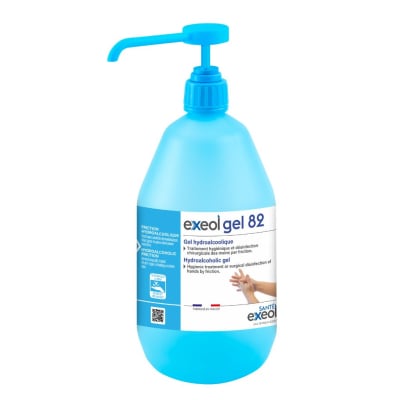 gel hydroalcoolique Exeol gel 82 1L