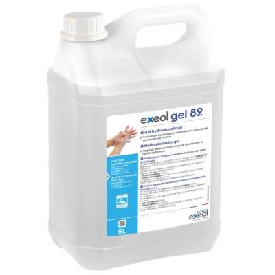 gel hydroalcoolique Exeol gel 82 5L