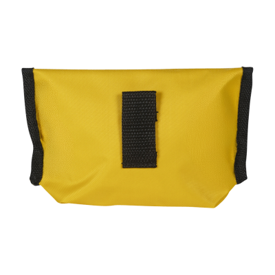 Trousse jaune avec passant ceinture