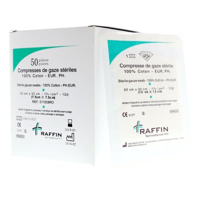 Boite de 50 compresses 30x30cm