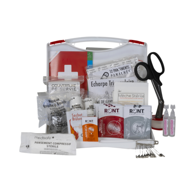Valise de secours blanche BTP