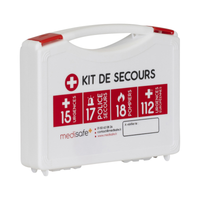 Valise de secours 4 personnes blanche