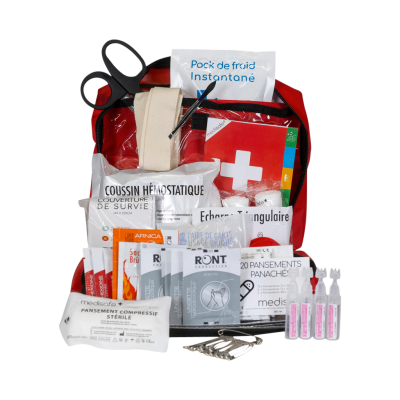 Trousse de secours rouge Ballon dirigeable +10 passagers