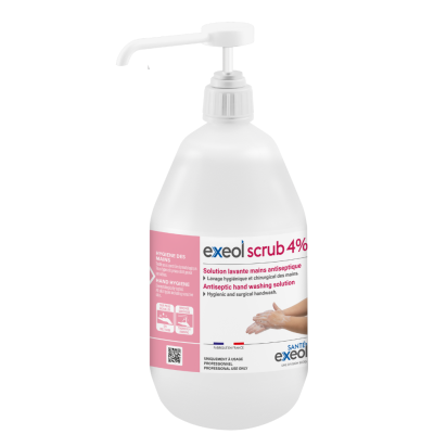 Scrub 4% 1 L pompe