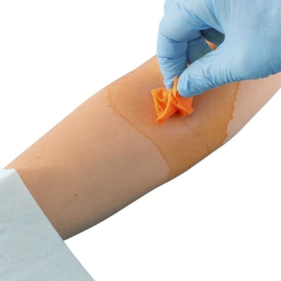 Lingettes chlorhexidine orange pour désinfection