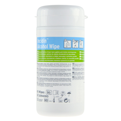 Lingettes désinfectantes incidin Alcohol wipe boîte de 90 lingettes Ecolab (ex - Quick wipes)