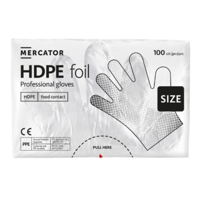 Gants polyéthylène non poudrés sachet de 100