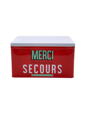 Boite à pharmacie métallique grande capacité