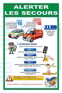 Affiche Alerter les secours