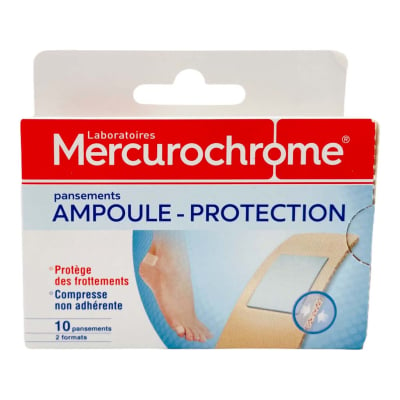 Pansements ampoules Mercurochrome