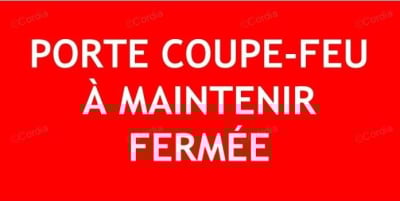Panneau porte coupe-feu