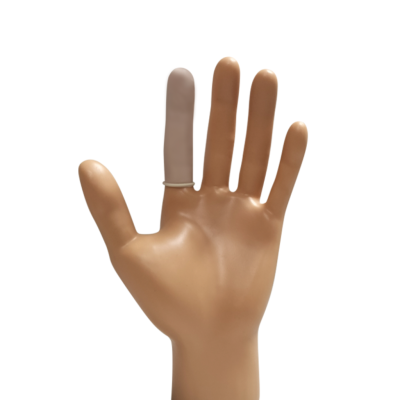 Doigtiers 1 Doigts Latex Roulés Poudrés Non Stériles (sachet De 100) | Materiel Médical