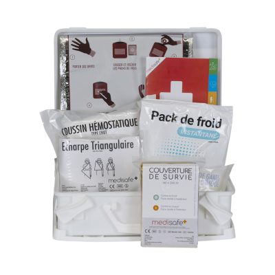 Coffret de secours membre sectionné blanc
