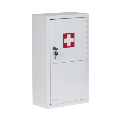 Armoire à pharmacie vide en métal avec plateau 1 porte