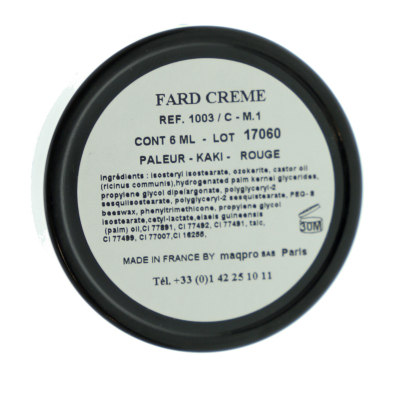 Fard Crème Pâleur / Kaki / Rouge