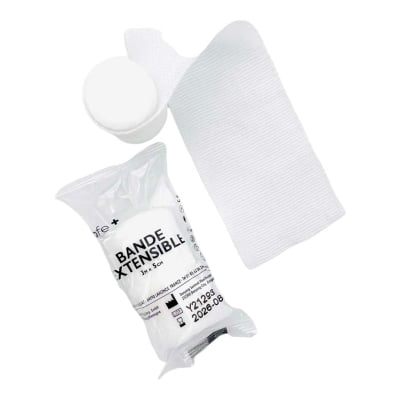 Sachet de 10 bandes (extensible / crêpe)