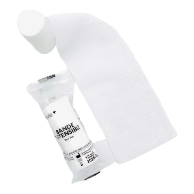 Sachet bandes soin extensible crêpe