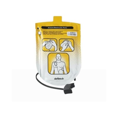 paire d'électrodes adulte préconnectées LIFELINE Defibtech