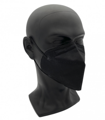 Masques FFP2 noirs - Boite de 50 masques en sachet de 5