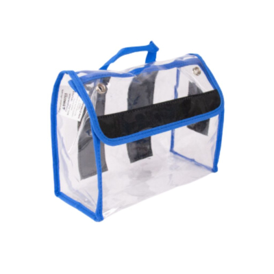 poche cristal dimatex bleu