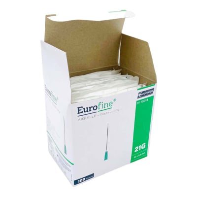 Aiguille Eurofine de 18 à 27 G