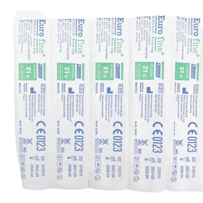 Aiguille Eurofine de 18 à 27 G