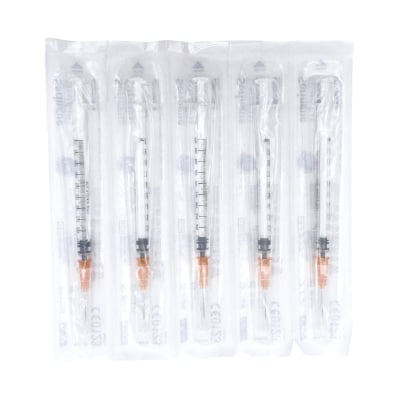 Seringue tuberculine avec aiguille 1ml