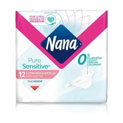 serviettes hygiéniques NANA Ultra Sensitive x12