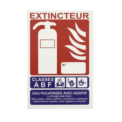 Panneau extincteur ABF