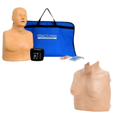 Kit mannequin de formation Practi-Man Plus avec torse féminin