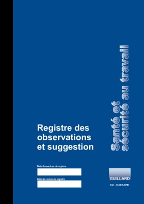 registre unique santé et sécurité au travail