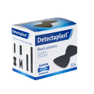 Boite de 50 Pansements noirs papillon Detectaplast ®