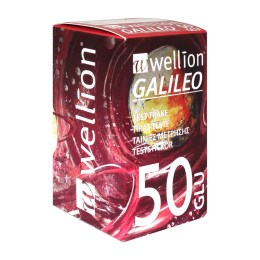 Flacon de 50 Bandelettes glycémie Wellion® GALILEO GLU 